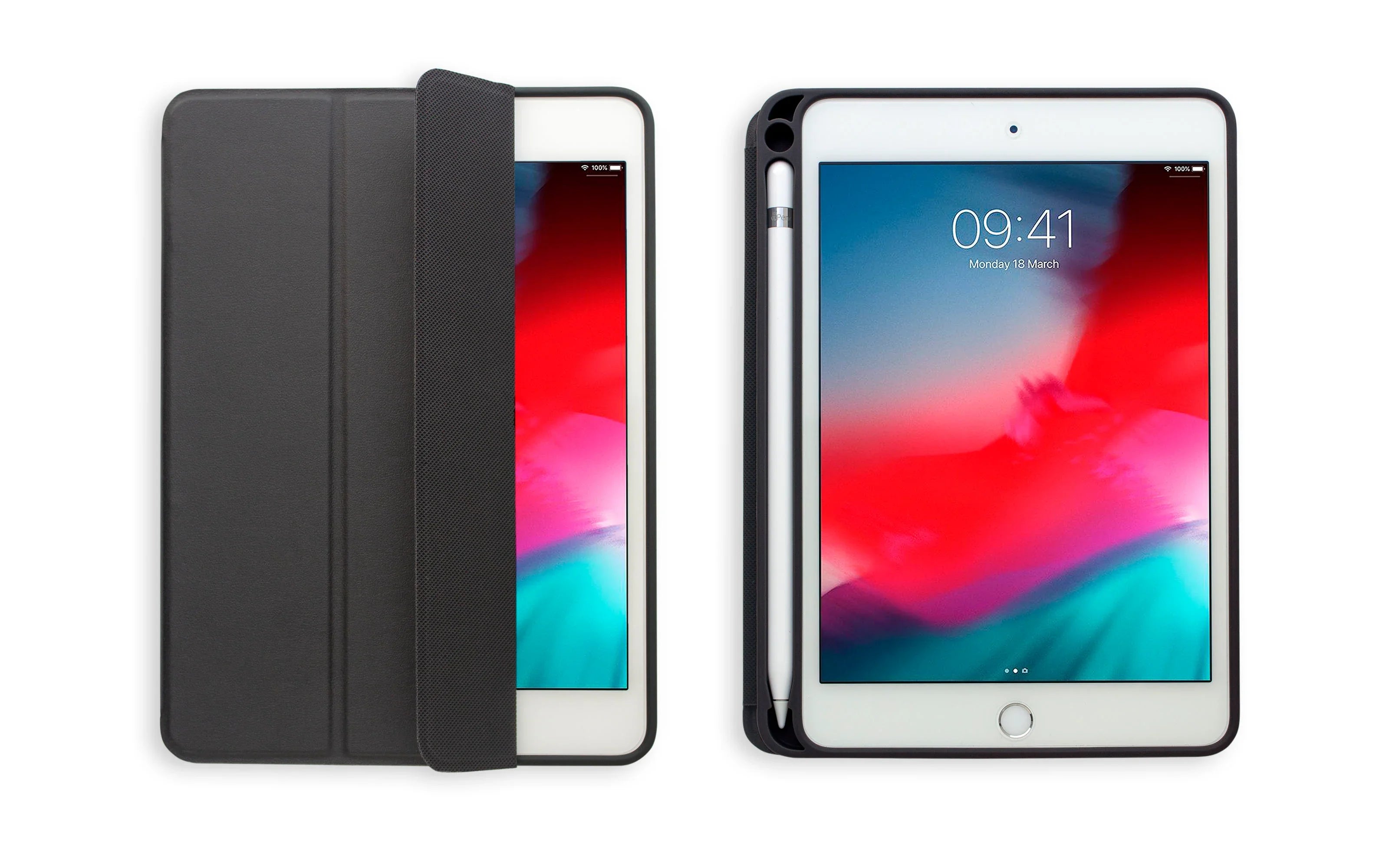 Torrii Torrio Plus Wallet For iPad Mini 5 2019 With Apple Pencil Slot - Black - Tashqila Torrii Torrio Plus Wallet For iPad Mini 5 2019 With Apple Pencil Slot - Black - Tashqila